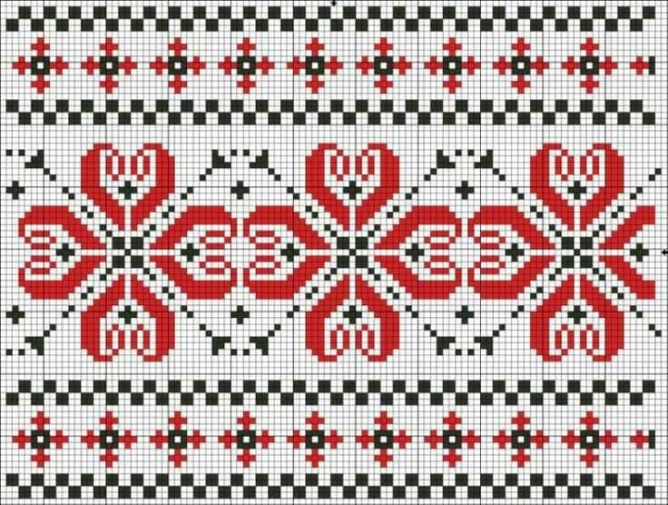 Оригінальна ідея вишитих хрестиком квадратиків