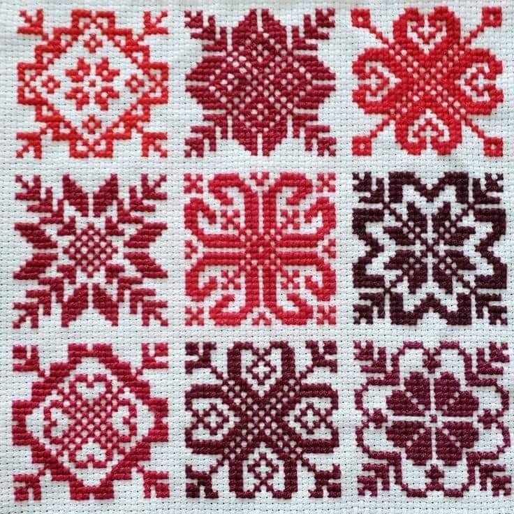 Схеми-квадратики для вишивки хрестиком